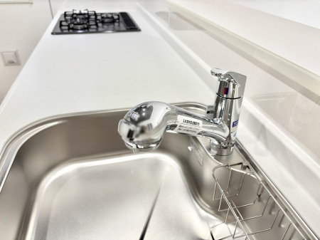 その他内観　いつでも清潔なおいしいお水を。一つの水栓で水道水と浄水を使い分け。